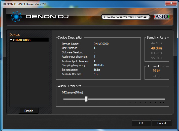 denon hc4500 asio driver download